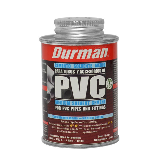 Pegamento para pvc de 1/32gal (118 ml)