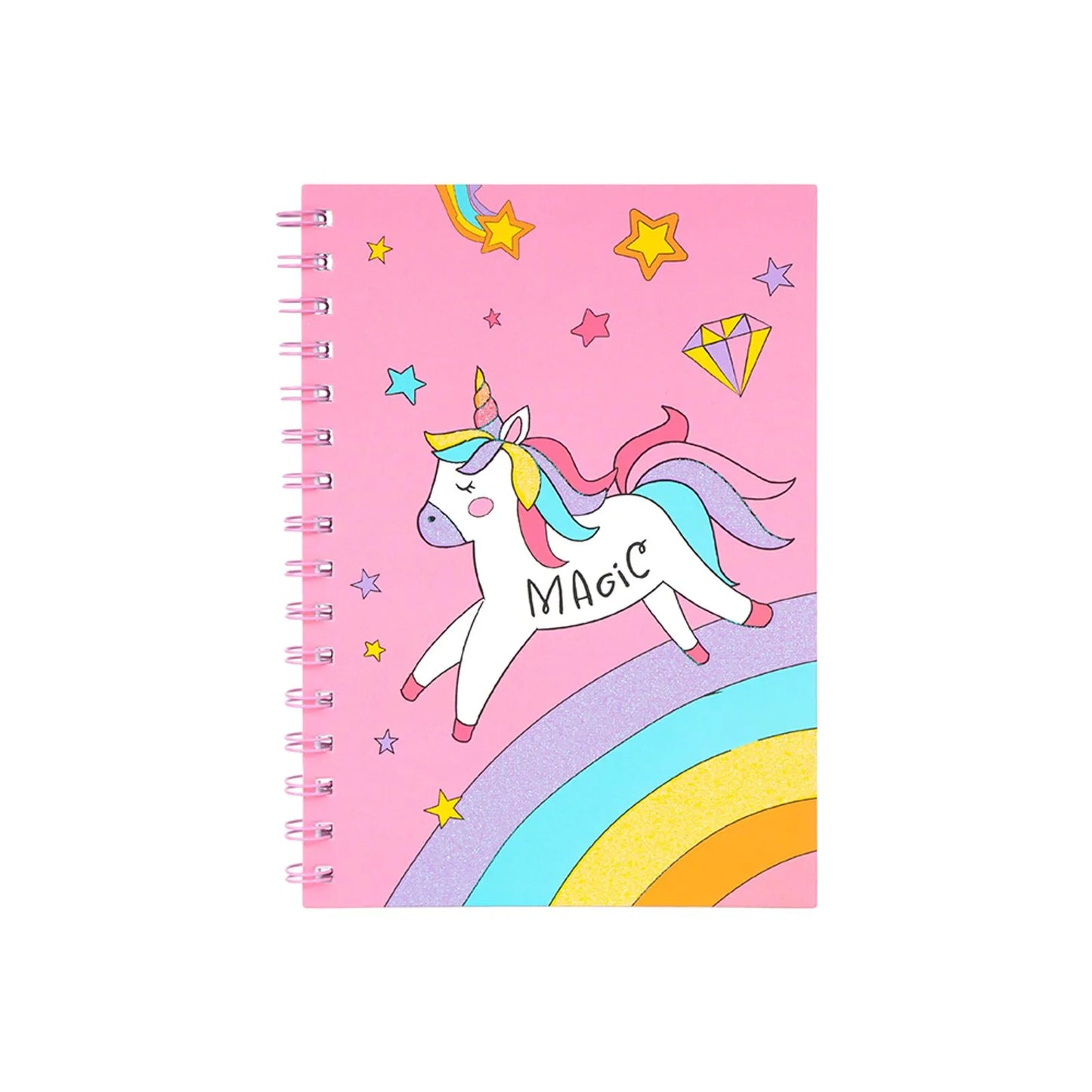 Libreta mini de Unicornio Rayada