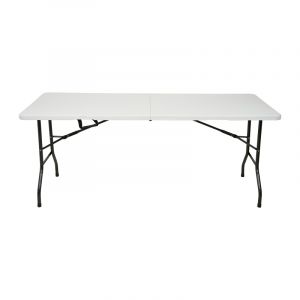 Mesa Blanca Con estructura de Aluminio