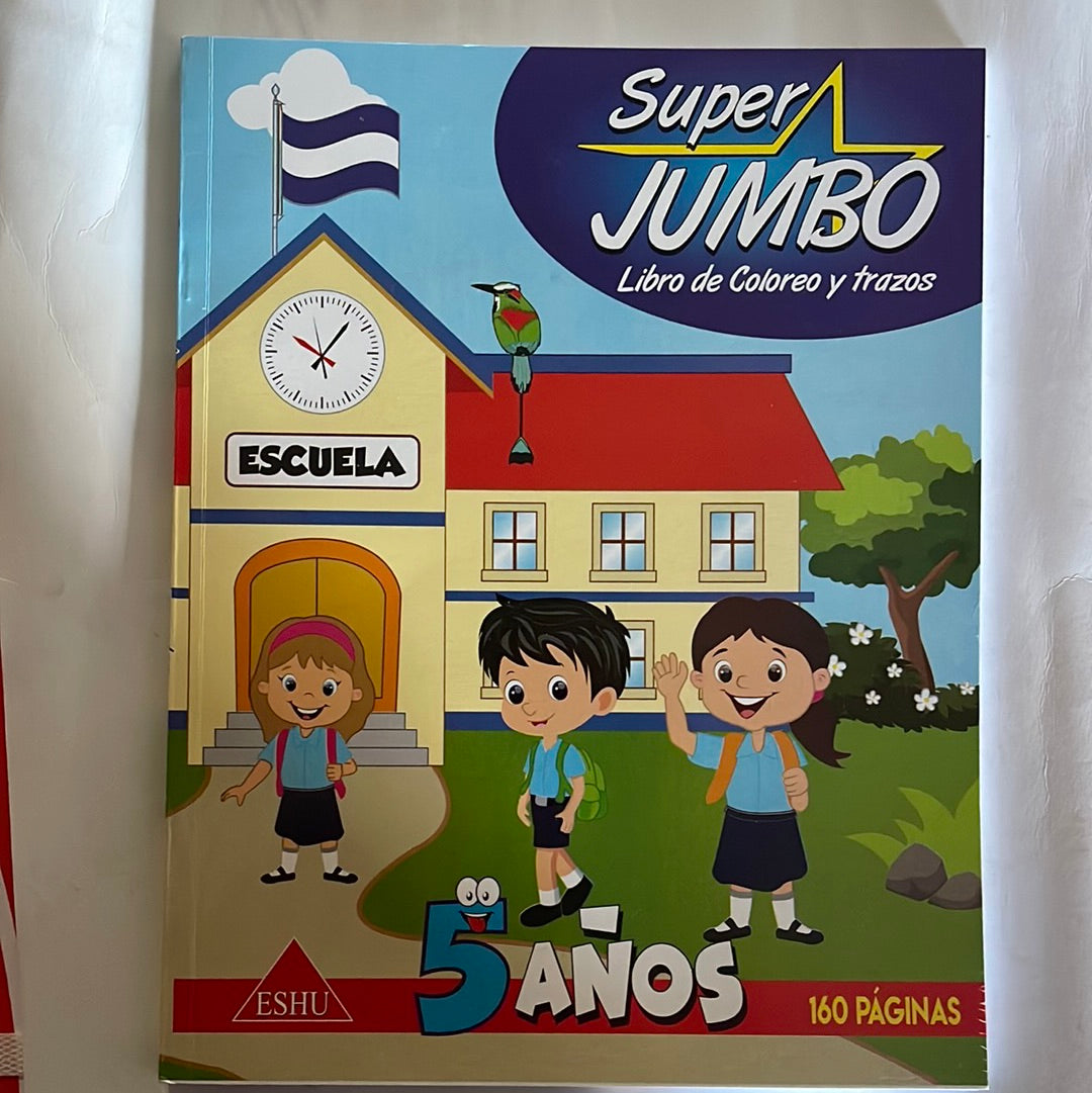 Libro de coloreo y Trazos Super Jumbo