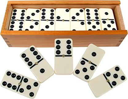 Juego de Dominos Caja de Madera