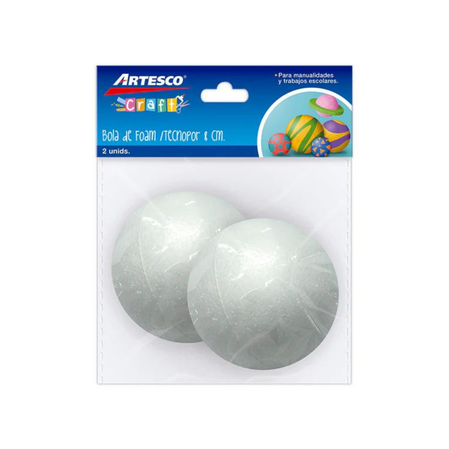 ARTESCO BOLA DE DURAPAX 8CM X (2 unidades)