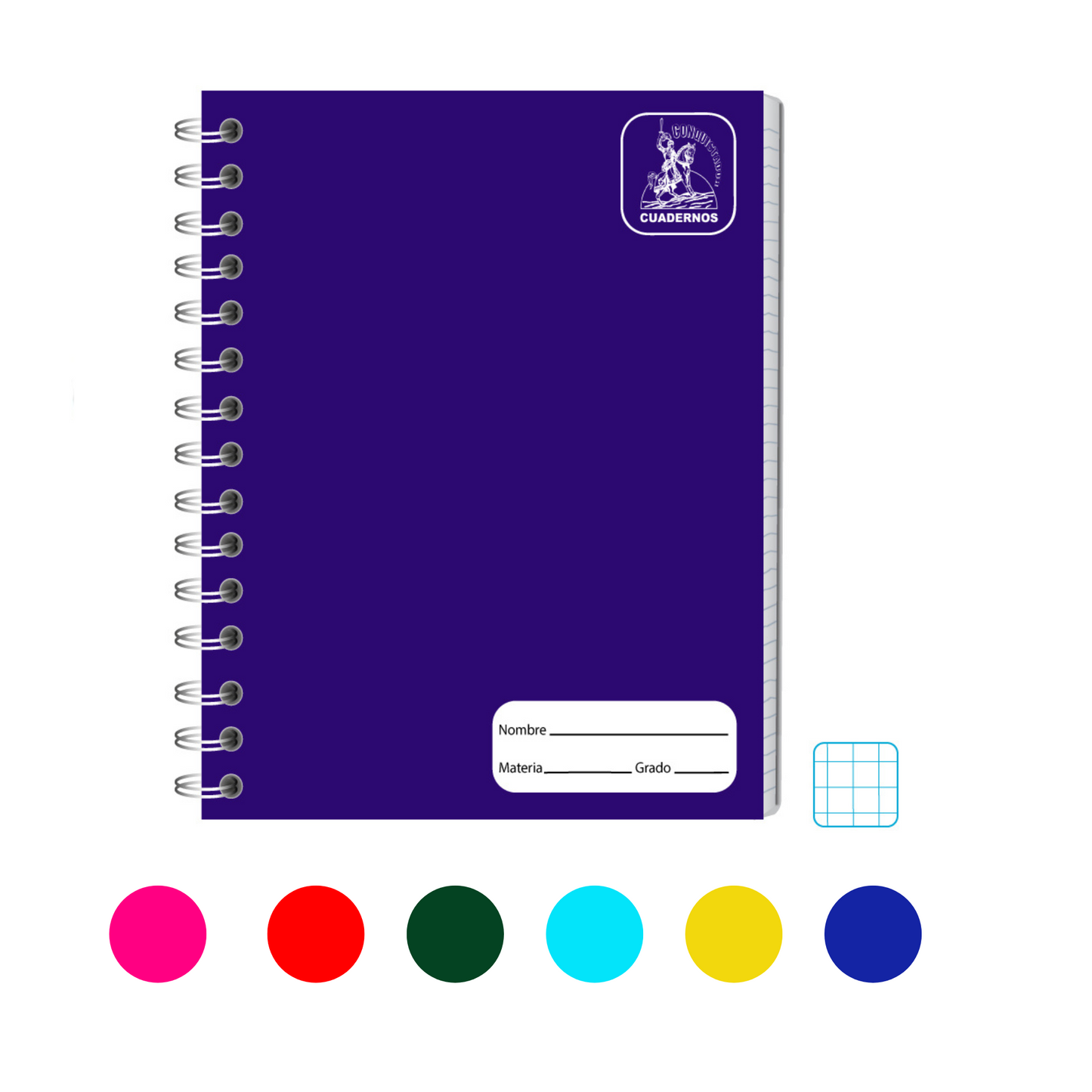 Cuaderno Espiral 12 Doble Anillo  TAMAÑO GRANDE