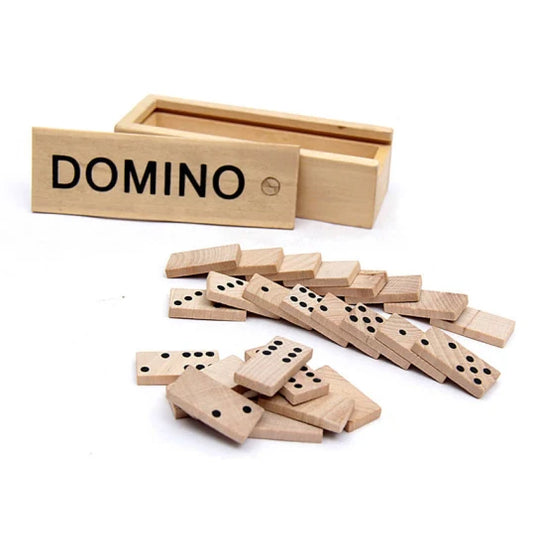 Juego de Dominos Caja de Madera