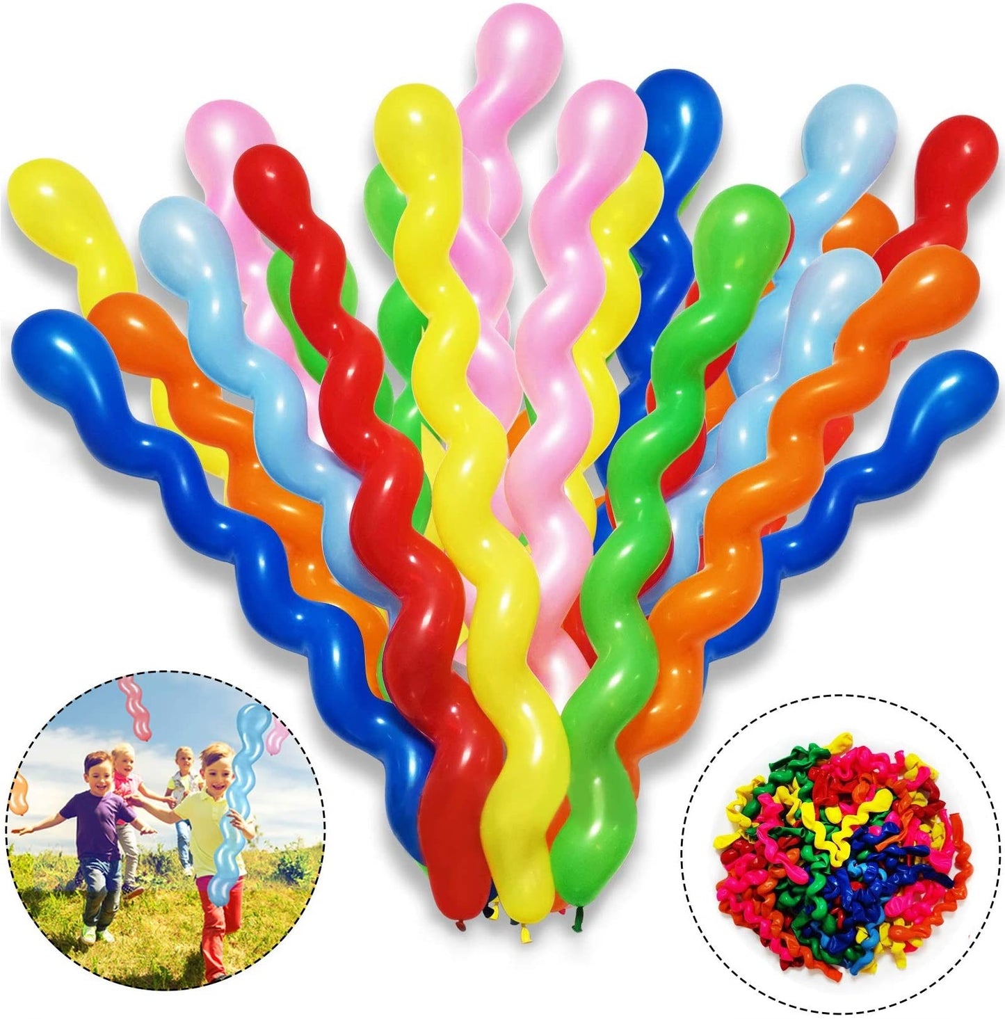 Globos Largo Espiral  (bolsa 25 unidades)